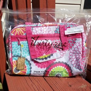 Thirty One Handle It Cosmetic Bag in Bubble Bloom